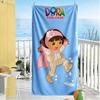 Dora Explorer Beach Towel High Absorbency & Quick-Dry Comfortable Lightweight Suitable for Sports, Travel, Swimming, Yoga, Bathroom, Beach, And Pool