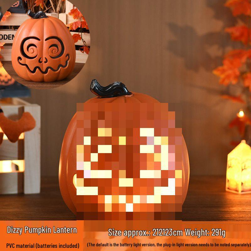 Halloween Light-Up Hollow Pumpkin Lantern for Outdoor Decor