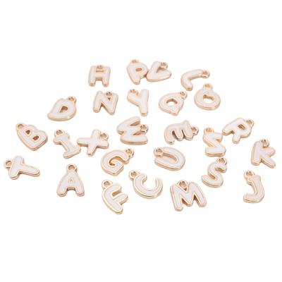 Alloy Drip Oil Letter Pendant Charms Pendant For Jewelry Making Accessories DIY Earring Necklace Bracelet
