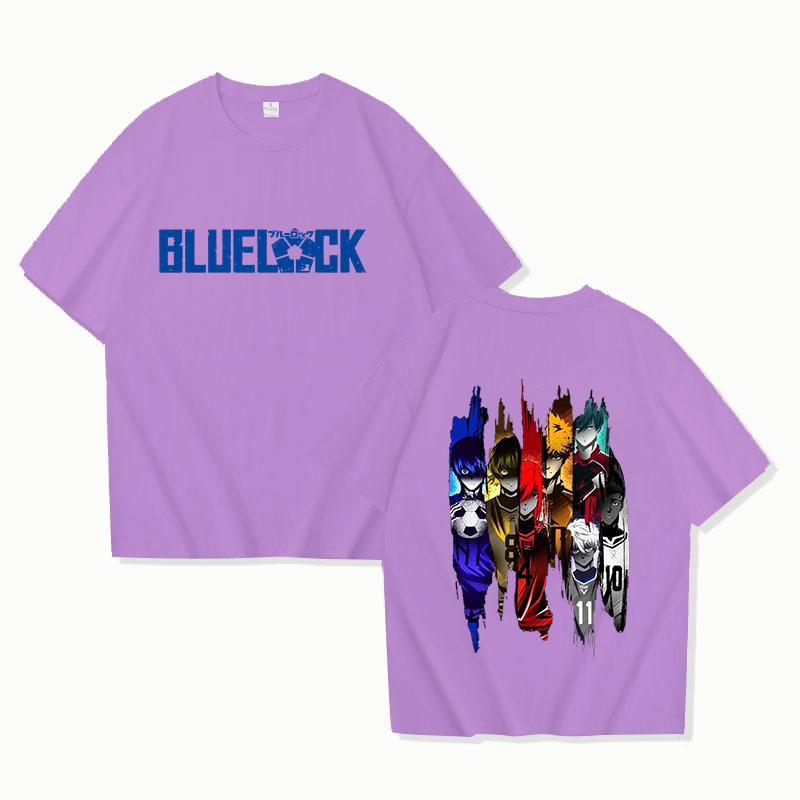 Hot Sales Anime T Shirts Women Men Summer Cool Short Sleeves BLUE LOCK Printing Personality Harajuku T-shirt