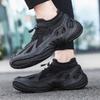 Men's shoes autumn new fashion versatile men's sports casual shoes elastic fly-woven breathable dad shoes