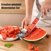 Edelstahl Wassermelonenschneider Windmühlenform Design Effizienter Schneider Küchenhelfer Salat Obstschneider Werkzeug