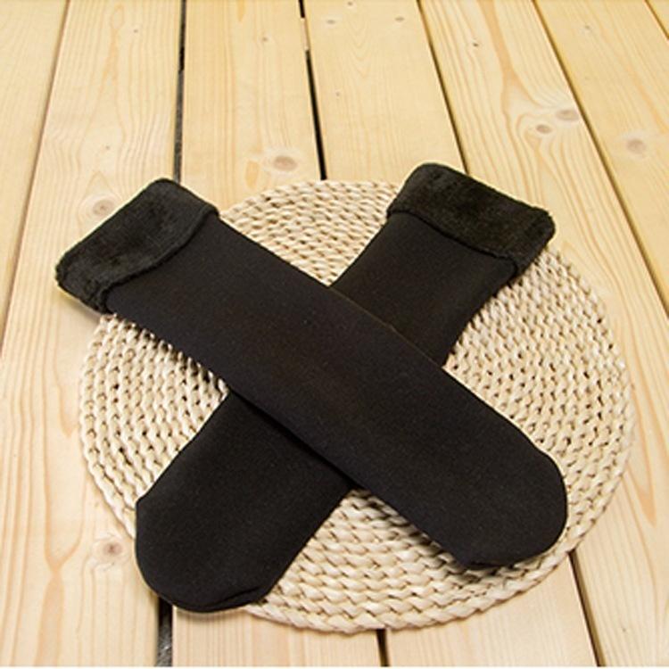New Winter with Snow Thickened Floor Socks Cashmere Socks Warm Nylon Velvet Stockings