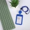 Retractable ID Card Holder with Lanyard, Hard Shell Badge Holder for Campus or Meal Cards