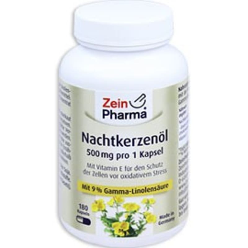 

Zein Pharma Evening Primrose Oil 180 Capsules (Gamma Linolenic Acid 9%)