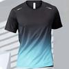 T-shirts Sports T-shirt Quick-drying Gradient Short Sleeve Tees Outdoor Workout Basketball Training Running  clothes