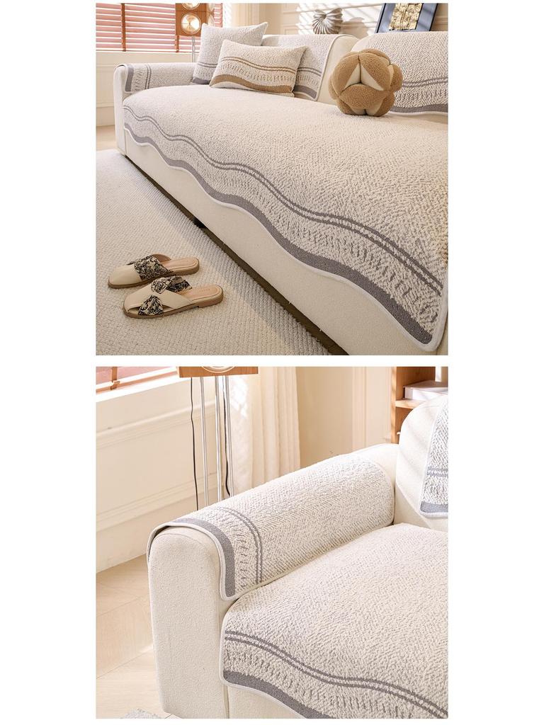 Premium Leather Sofa Cushion: All-Season, Non-Slip, Irregular Shape, Autumn/Winter 2026 Design Cover