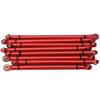 8PCS Metal Pull Rod Kit Upgrade Modified Parts for Aixal SCX10 1 10 Simulation Crawler CarRed