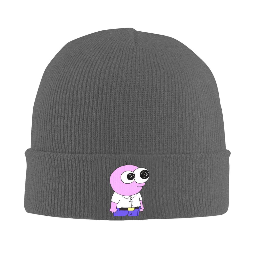 Pim Smiling Friends Funny Knitting Hat Beanie Hats Outdoor Sport Warm Soft Men Women Unisex Bonnet Hats Autumn Printed Caps