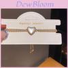 Fashion Heartshaped Cz Star Love Cat Eye Bracelet With Microset Copper For Womens Casual Wear