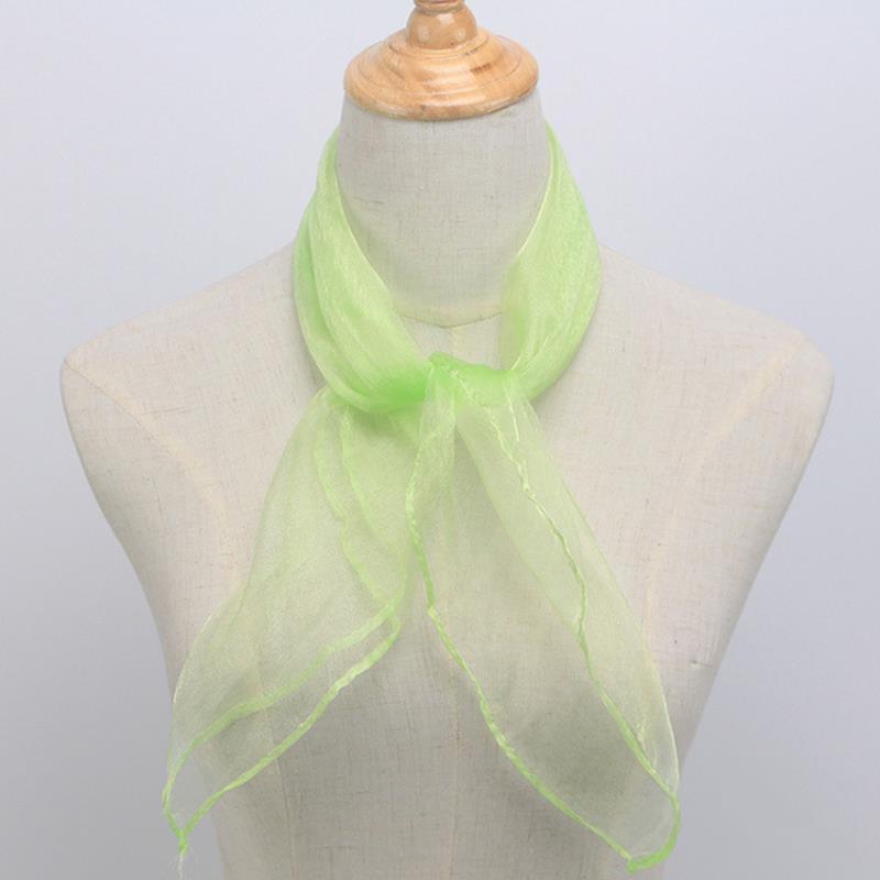 Free Shipping Silk Satin Hair Scarf Women Luxury Sunscreen Small Muffler Hijabs Head Neck Shawls Holiday Beach Vacation Scarves