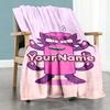 Numberblocks Customize Text Blanket Throw Personalized Blanket Comfortable Perfect for Office Chair Living Room Bedding Couch for All Occasions