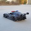 1:32 Vulcan Safety Car Police Car Sports Simulation Diecast Metal Alloy Model Sound Light Pull Back Collection Kids Toy Gifts