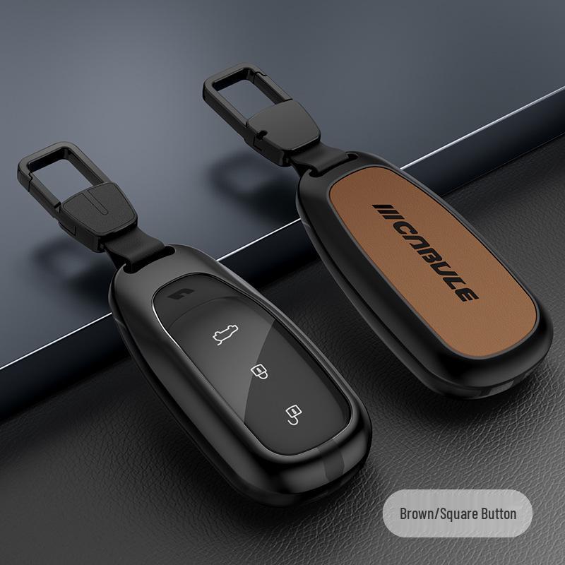 2020 Ideal One Key Case: Premium Metal & Leather, Full Coverage, Easy Install, No Screws.