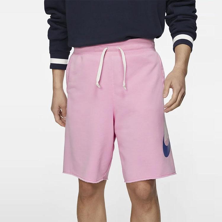 Nike Swoosh Logo Loose Breathable Running Sports Shorts Pink Men's AR2376-629