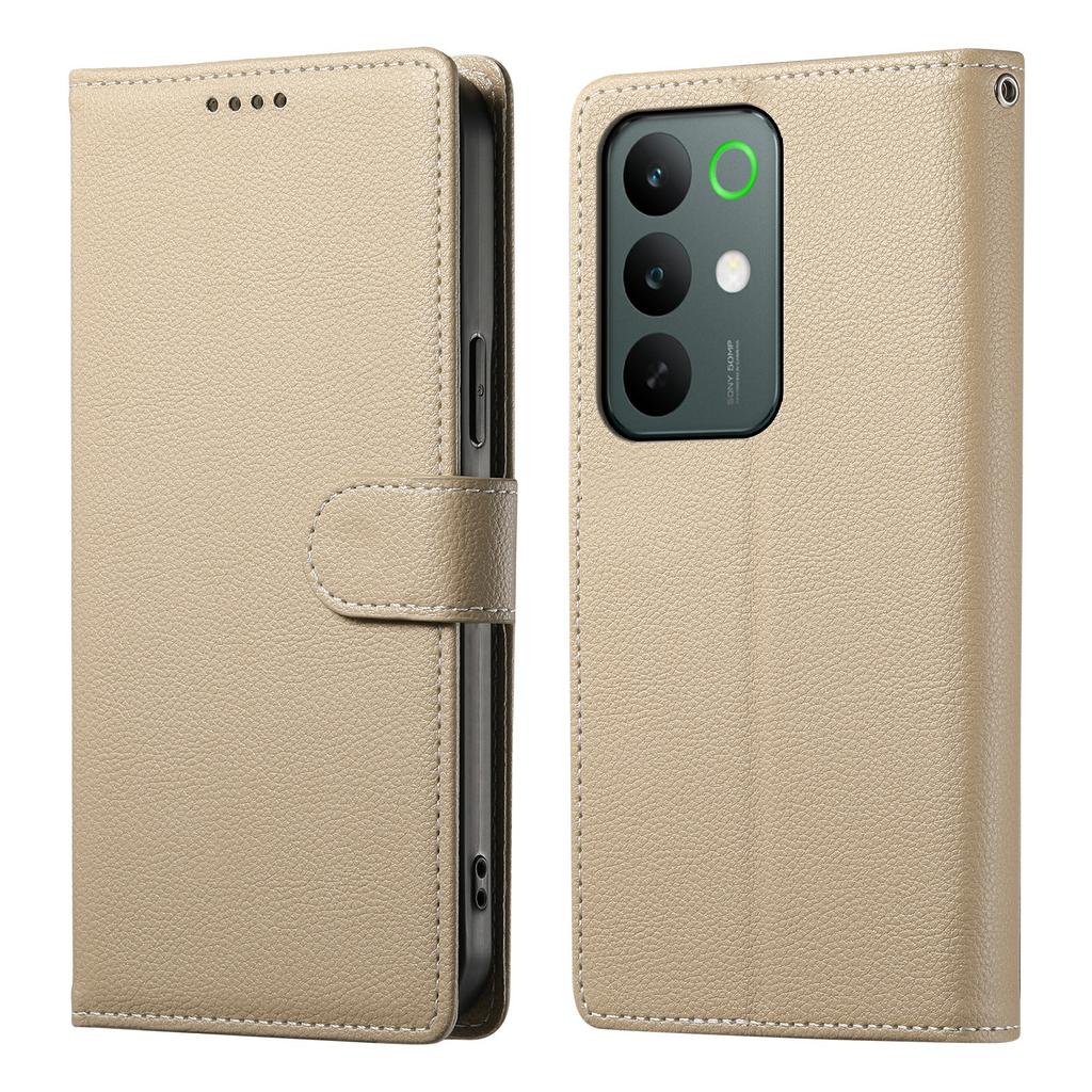 Für Realme C85 5G Hülle Magnetischer Verschluss Litschi-Textur Leder Geldbörse Handyhülle mit Armband