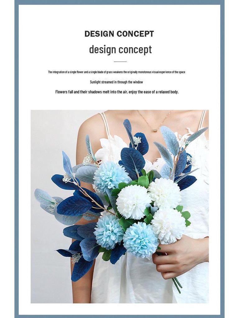 New Nordic High-End Artificial Flower Arrangement for Living Room and Dining Table Home Décor Art.