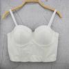 Sexy Leather Womens Vest Suspenders Solid Color Elastic Bra Wrap For Summer