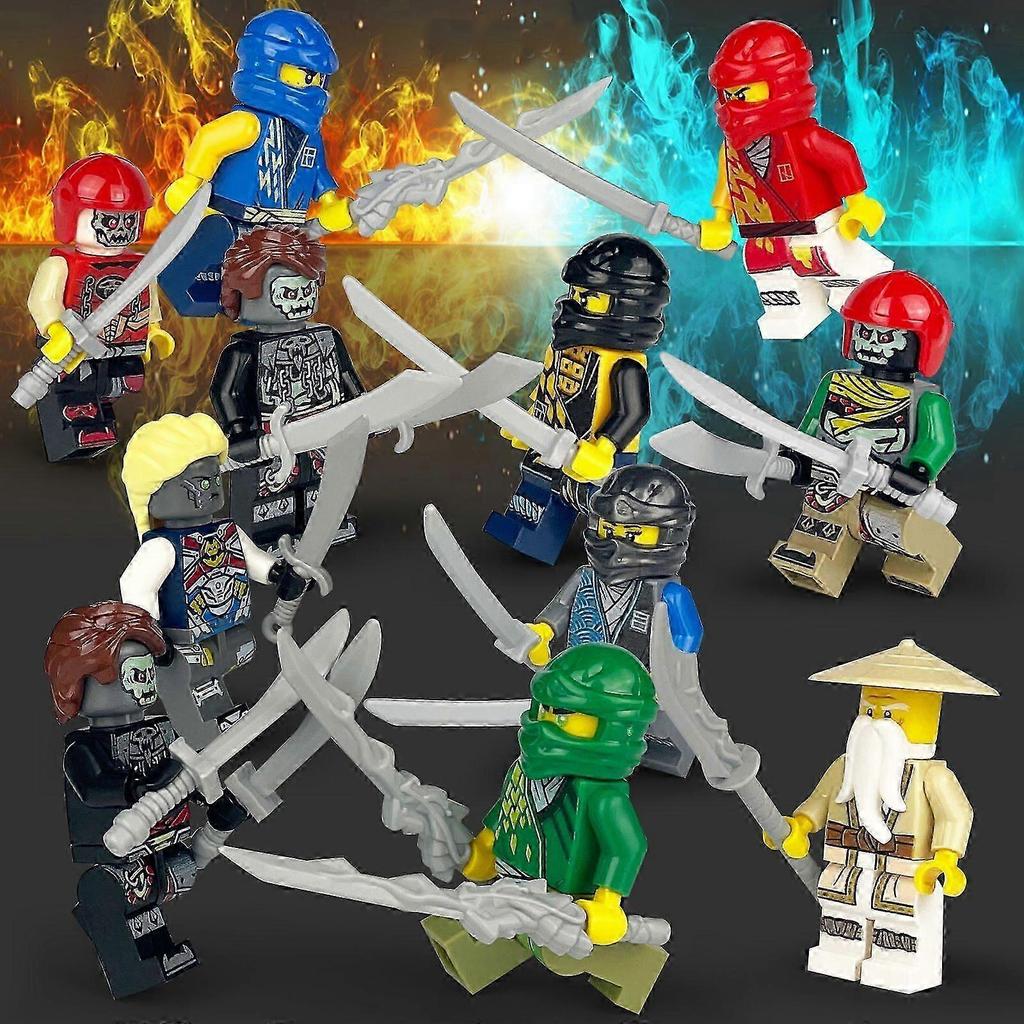 Set Of 24 Pcs Ninjago Mini Figures Kai Jay Sensei Wu Master Building Blocks Toys