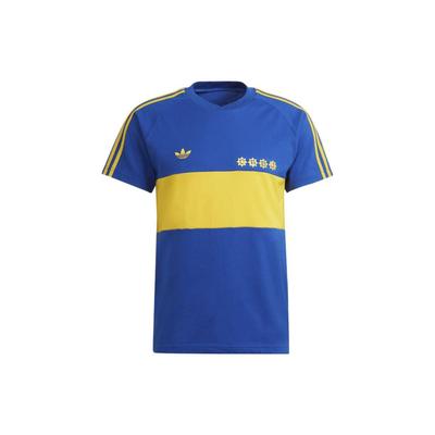 Originals Trefoil Colorblock Buchstaben-Print Kurzarm T-Shirt Herren Oberteile Blau HC0300