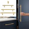 Gold Finish Cabinet Handles Zinc Alloy Furniture Handles European Style Cupboard Handles  Wardrobe