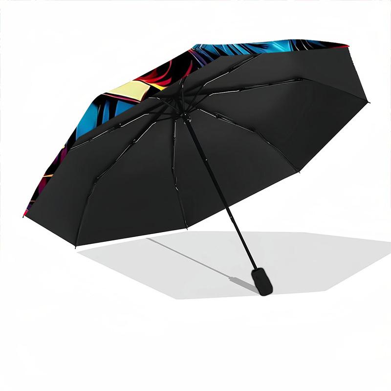 1pc Darth Vader, Lightsaber Automatic Folding Umbrella - Compact 8-Rib Design, Durable Plastic & Iron, Daily Use F104024