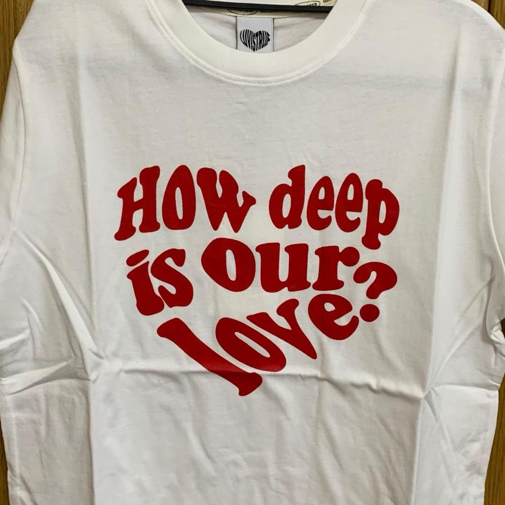 [USED] LUV IS TRUE T-shirt, Short-sleeved, White