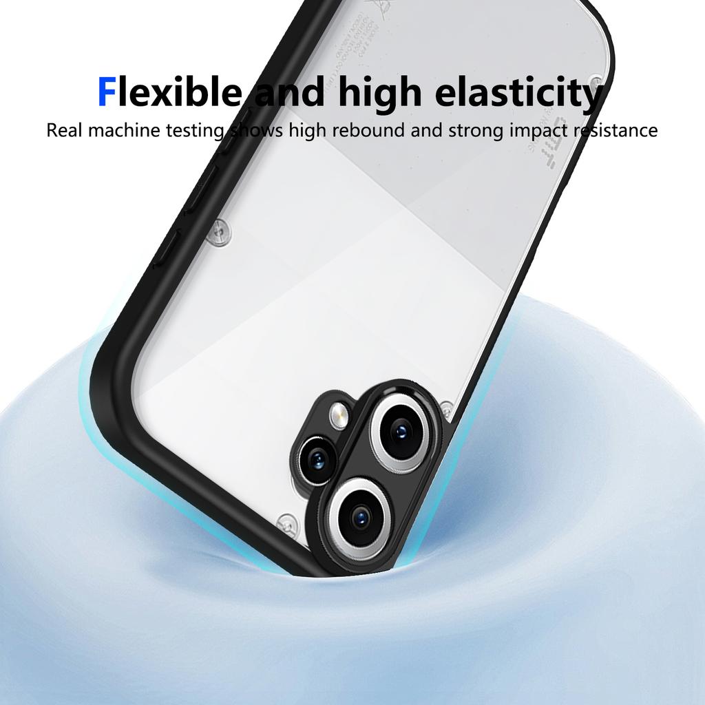 Nothing CMF Phone 2 Pro A001 Case Air Cushion Shockproof Silicone Bumper Clear Matte Back Cover Hard Case for CMF Phone 2 Pro 5G