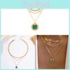 Geometric Layered Necklace For Women With Gold Plating And Fall Winter Style