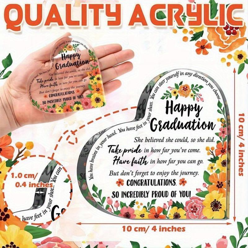 Teacher Appreciation Acrylic Heart. Keepsake & paperweight, a thoughtful gift from students.