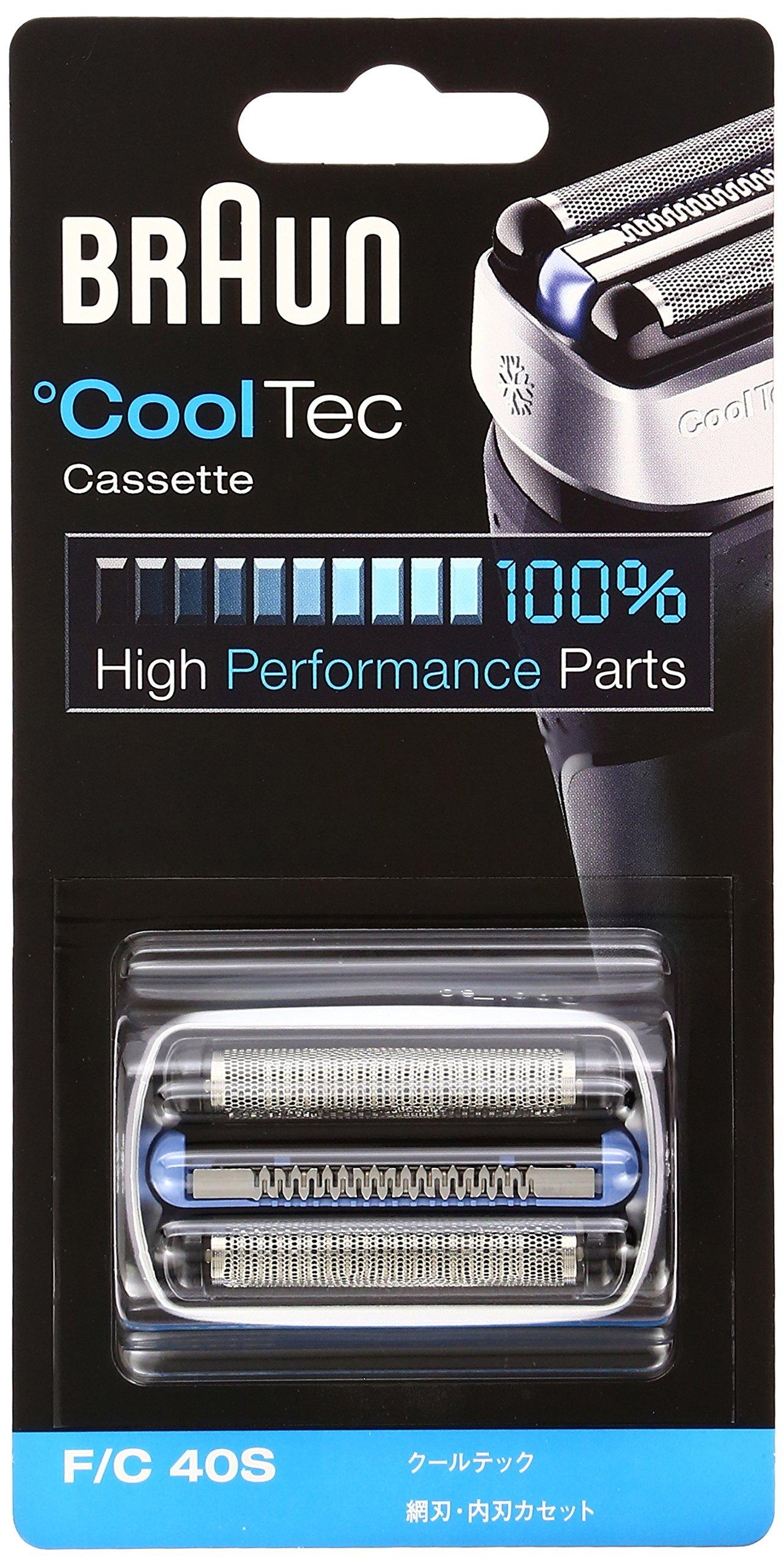 

Бритва Braun Cool Tec интегрированная кассета с сетчатым лезвием [оригинальный продукт] лезвие/внутреннее F/C40S F/C40S серебряный