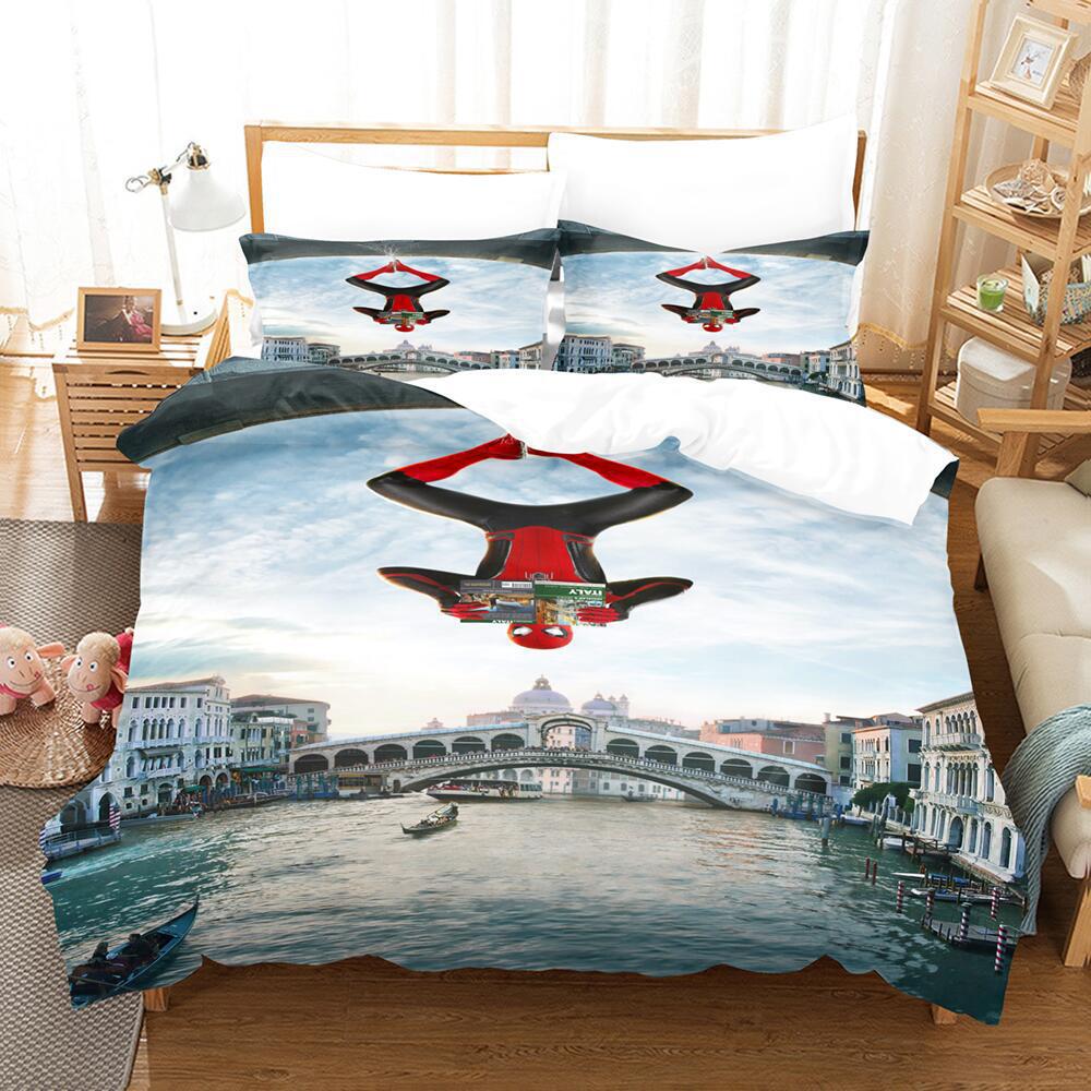 Bedding Three-Piece Set 3D Digital Cartoon Animation Microfiber Duvet Set