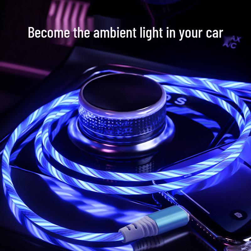 Luminous Glowing Fast-Charge Type-C Cable for Android, Huawei, Xiaomi Devices