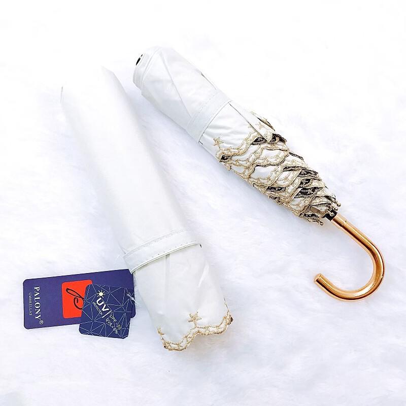 PALONY Japanese Style Folding Sun & Rain Umbrella