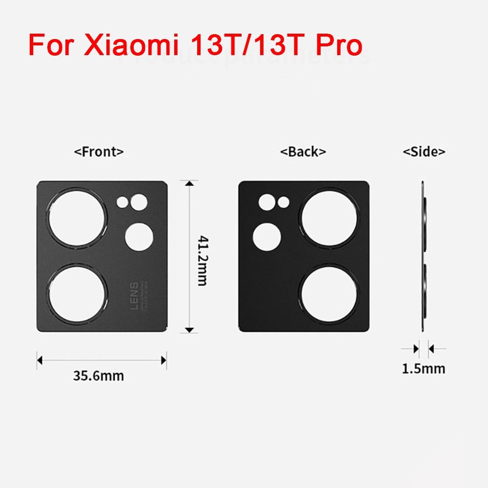1Pcs Aluminum Metal Camera Lens Protector Ring Film Lens Cover  for Xiaomi 13T Pro Mi13T Mi13T Pro