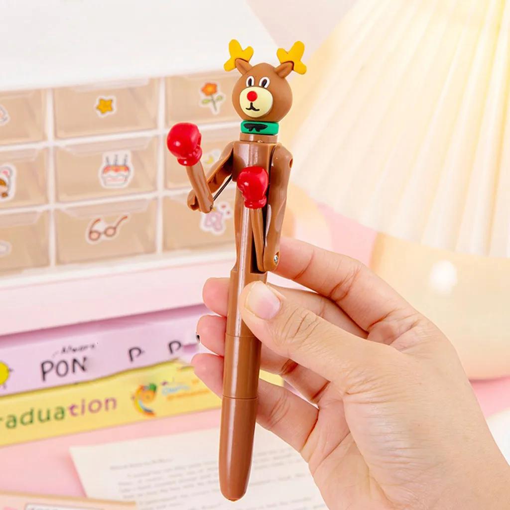 Funny Boxing Pumpkin Ballpoint Pen Halloween Gifts For Kids Pumpkin Devil Xmas Santa Snowman Pen Happy Halloween Party Favors