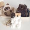 Plush Cat Bag Pendant Soft Fluffy Kitten Key Ring New Plush Cat Keychain  Car Keys