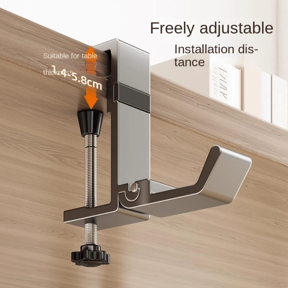 Punch-free Hanging Bag Hook Portable Handbag Rack New Desk Side Holder  Table