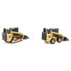 DIECAST MASTERS Smykem řízený nakladač Caterpillar CAT 272D2 Kompaktní pásový nakladač CAT 297D2, sada 2 kusů Dokončený produkt DM84647CS 1/64 &