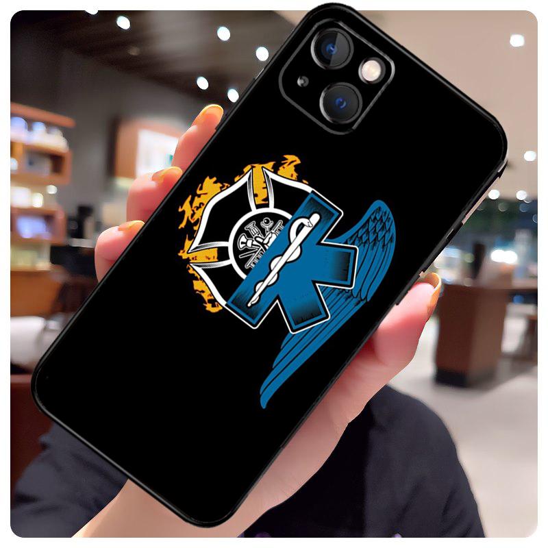 EMT EMS Ambulance Case For iPhone 13 Pro Max 16 15 11 12 14 17 Pro Max Mini 15 16 Plus 16e 17 Air Phone Cover