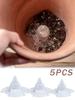 5PCS Flowerpot Bottom Filter Net 3D Flowerpot Gasket Leak Proof Soil Conical Cushion Mesh Breathable Insect Proof Gasket