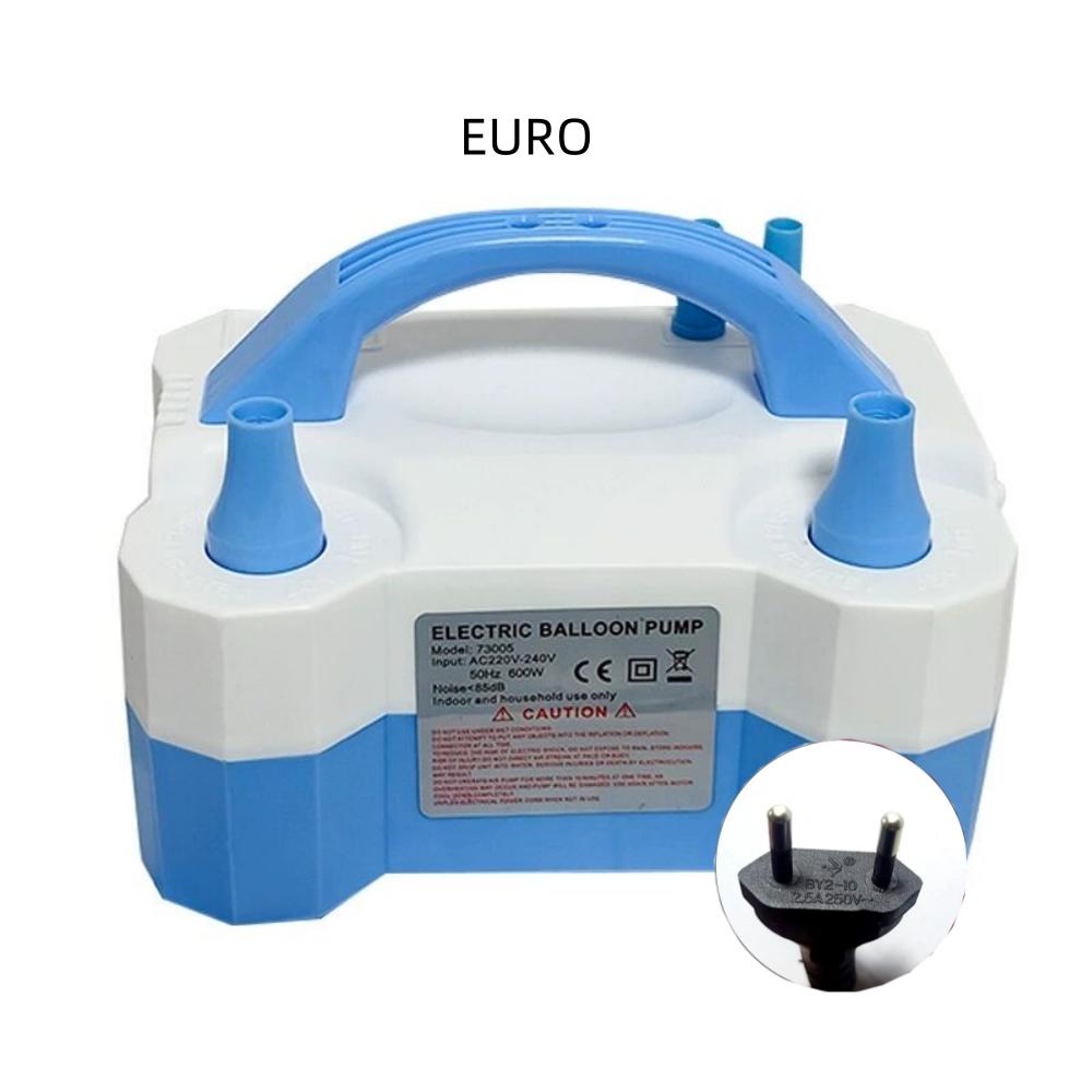 Elektrisk Ballongpump, Bärbar Dubbelmunstycke Elektrisk Luftballongpump Uppblåsare Fläktmaskin för Festdekorationer