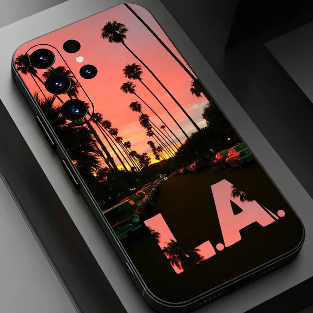 Travel Los Angeles California Phone Case For Samsung Galaxy S26,25,24,23,22,21,20Plus Ultra