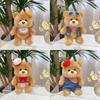 Plush Bear Keychain Cute Chef Bear Cartoon Toy For Kids And Teens
