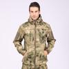 Abbigliamento sportivo da esterno, giacca soft shell mimetica da uomo, giacca tattica in pile tinta unita