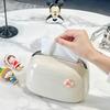 Cream Style Desktop Spring-Loaded Tissue Box