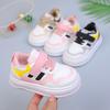Baby Toddler Shoes Children's Soft-soled Sports Shoes 2025 Spring and Autumn New Boys Board Shoes Girls Casual White Shoes Tide