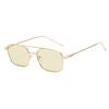 Dropshipping Fashion Square Sunglasses Men Women Metal Sun Glasses Retro Sun Glasses Vintage High Quality Gafas Oculos De Sol