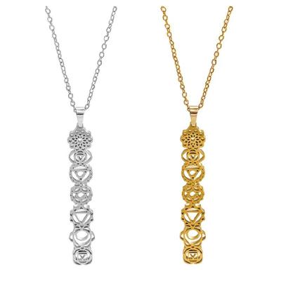 Graceful Yoga Inspired Pendant Necklace Adjustable Clavicle Chain Healing Amulet Jewelry Gift for Women