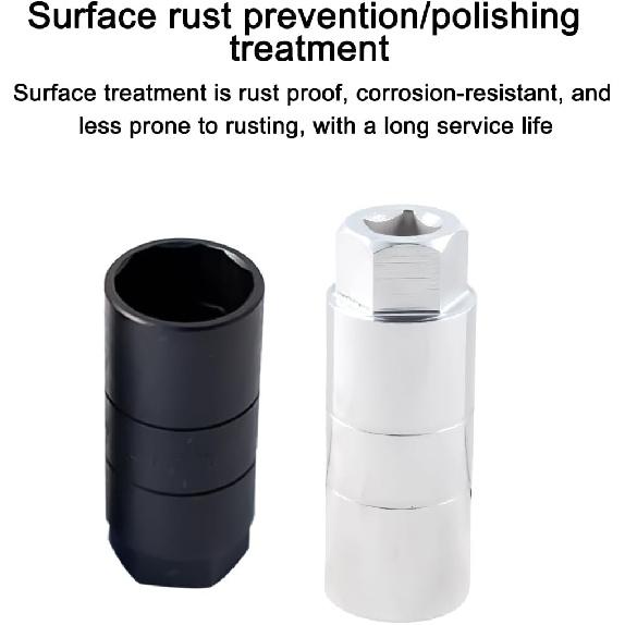 Car Oil Pressure Sensor Socket, 6 Point Automotive Professional Switch Socket Fits 3/8" Drive 1-1/8" Hex Wrench, Quick Removing Talling Oil Sending